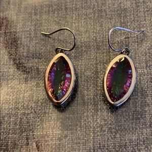 Sterling silver topaz earrings